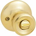 Steel Pro Polished Brass Bed & Bath Door Knob TR710B